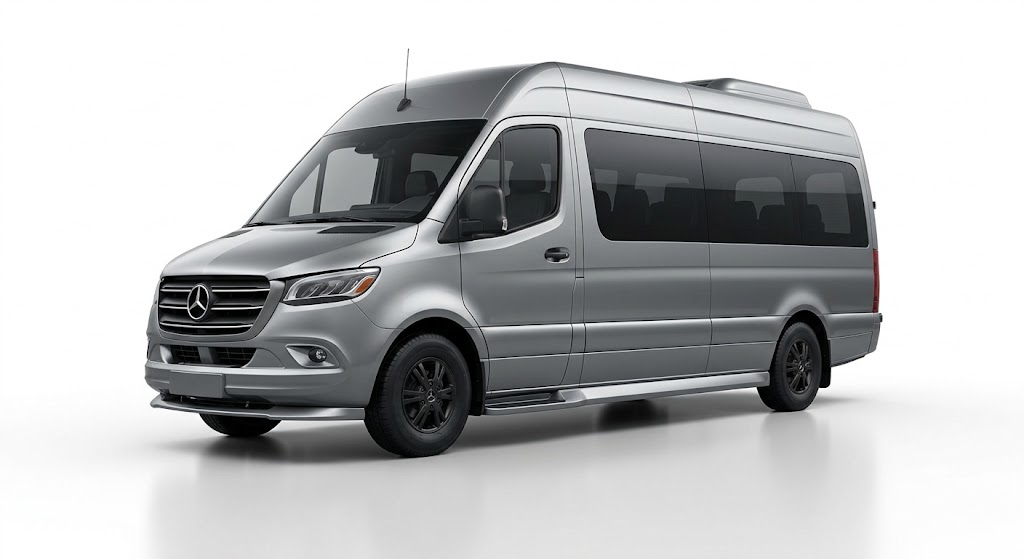 Silver Mercedes Limo Sprinter
